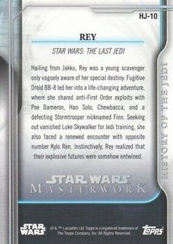 2018 Topps Star Wars Masterwork - History of the Jedi #HJ-10 Rey Back