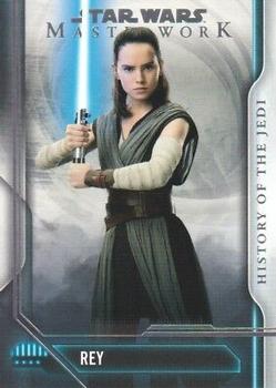 2018 Topps Star Wars Masterwork - History of the Jedi #HJ-10 Rey Front