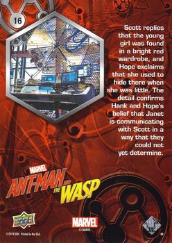 2018 Upper Deck Marvel Ant-Man and the Wasp #16 Makeshift Lab Back