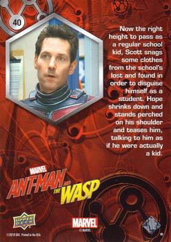 2018 Upper Deck Marvel Ant-Man and the Wasp #40 Kid Size Back