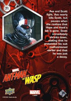 2018 Upper Deck Marvel Ant-Man and the Wasp #71 Wear & Tear Back