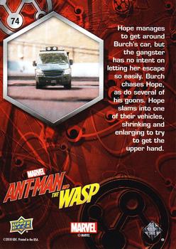 2018 Upper Deck Marvel Ant-Man and the Wasp #74 Mini Car Chase Back