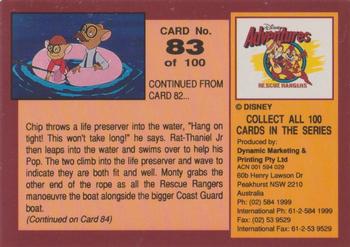 1993 Dynamic Marketing Disney Adventures #83 Pop Rat-thaniel is rescued Back
