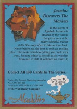 1993 Dynamic Marketing Disney’s Aladdin #10 Jasmine discovers the markets Back