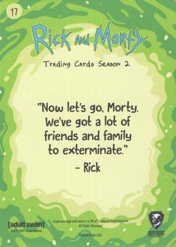 2019 Cryptozoic Rick and Morty Season 2 #17 Parasite Extermination Back