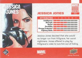 2018-19 Upper Deck Marvel Annual #55 Jessica Jones Back