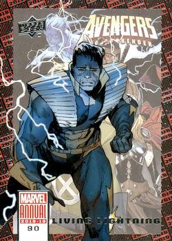 2018-19 Upper Deck Marvel Annual #90 Living Lightning Front