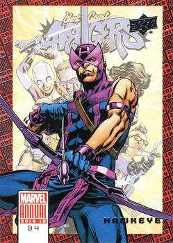 2018-19 Upper Deck Marvel Annual #94 Hawkeye Front