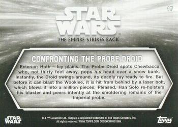 2019 Topps Star Wars Black & White: The Empire Strikes Back #17 Confronting the Probe Droid Back