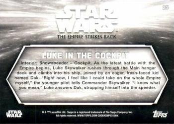 2019 Topps Star Wars Black & White: The Empire Strikes Back #25 Luke in the Cockpit Back