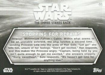 2019 Topps Star Wars Black & White: The Empire Strikes Back #44 Stopping for Repairs Back