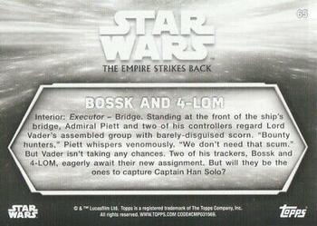 2019 Topps Star Wars Black & White: The Empire Strikes Back #65 Bossk and 4-LOM Back