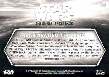 2019 Topps Star Wars Black & White: The Empire Strikes Back #146 Reactivating Threepio Back