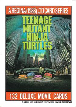 1990 Regina Teenage Mutant Ninja Turtles: The Movie #1 Title Card Front