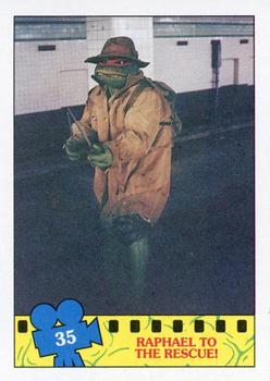 1990 Regina Teenage Mutant Ninja Turtles: The Movie #35 Raphael to the Rescue! Front