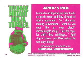 1990 Regina Teenage Mutant Ninja Turtles: The Movie #50 April's Pad Back