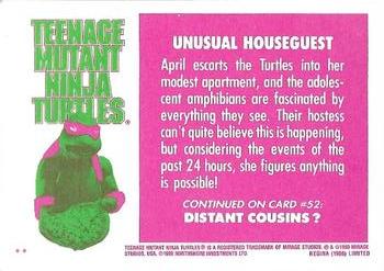 1990 Regina Teenage Mutant Ninja Turtles: The Movie #51 Unusual Houseguest Back