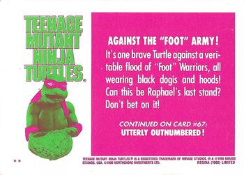 1990 Regina Teenage Mutant Ninja Turtles: The Movie #66 Against the “Foot” Army! Back