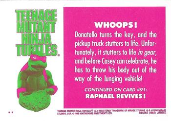 1990 Regina Teenage Mutant Ninja Turtles: The Movie #90 Whoops! Back