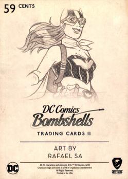 2018 Cryptozoic DC Bombshells Series 2 - Gold Deco Foil #59 Batgirl Back