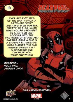 2019 Upper Deck Marvel Deadpool #18 Hoboken Back