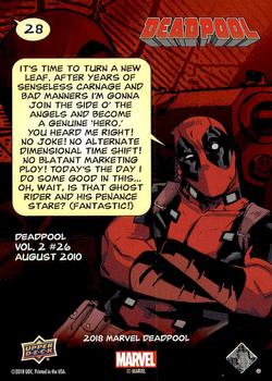 2019 Upper Deck Marvel Deadpool #28 Bang! Back