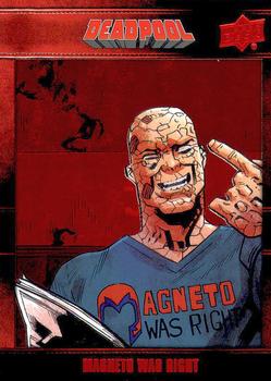 2019 Upper Deck Marvel Deadpool #45 Magneto Was Right Front
