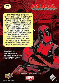 2019 Upper Deck Marvel Deadpool #78 Just Boo Boos Back