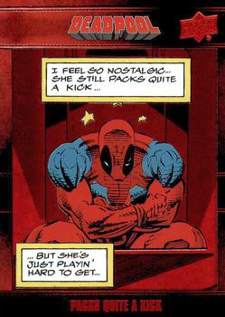 2019 Upper Deck Marvel Deadpool #92 Packs Quite A Kick Front