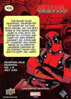 2019 Upper Deck Marvel Deadpool #103 Buzzkill Back
