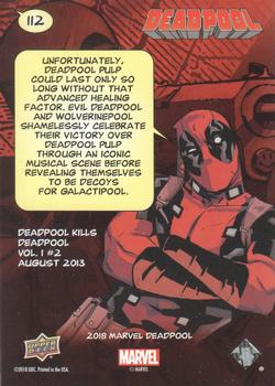 2019 Upper Deck Marvel Deadpool #112 Snikt! Back