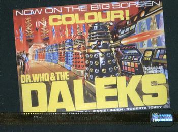 2003 Strictly Ink Doctor Who Big Screen - Super Movie Posters & Mysteries Gold Foil #F1 Original UK Cinema Poster Front