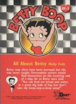2001 Dart Betty Boop - All About Betty Risky Foils #RF-3 Perfect Posture Back