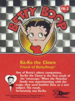 2001 Dart Betty Boop - Friends of Betty Boop #FB-2 Ko-ko The Clown Back