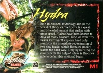 2001 Rittenhouse Hercules: The Complete Journeys - Mythical Beasts #M1 Hydra Back
