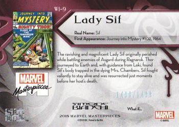 2018 Upper Deck Marvel Masterpieces - What If #WI-9 Lady Sif Back