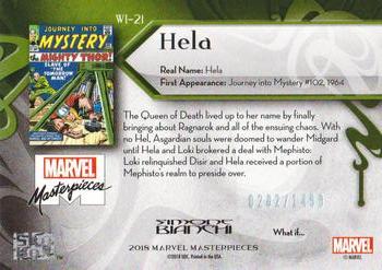 2018 Upper Deck Marvel Masterpieces - What If #WI-21 Hela Back
