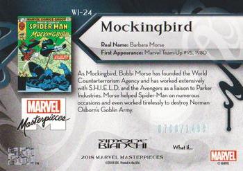 2018 Upper Deck Marvel Masterpieces - What If #WI-24 Mockingbird Back