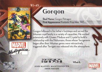 2018 Upper Deck Marvel Masterpieces - What If #WI-49 Gorgon Back