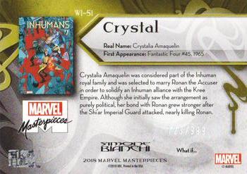 2018 Upper Deck Marvel Masterpieces - What If #WI-51 Crystal Back