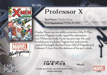 2018 Upper Deck Marvel Masterpieces - What If #WI-58 Professor X Back