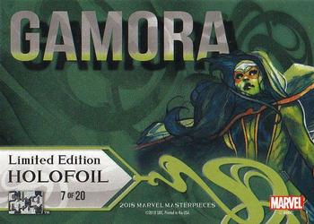 2018 Upper Deck Marvel Masterpieces - Holofoil #7 Gamora Back