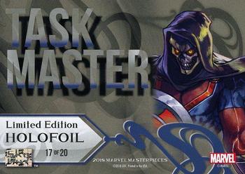 2018 Upper Deck Marvel Masterpieces - Holofoil #17 Taskmaster Back