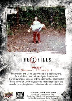 2019 Upper Deck The X-Files UFOs and Aliens Edition #4 Pilot Back