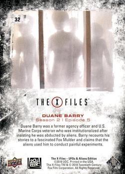 2019 Upper Deck The X-Files UFOs and Aliens Edition #32 Duane Barry Back