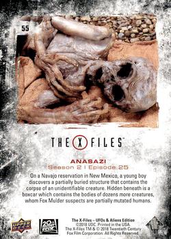 2019 Upper Deck The X-Files UFOs and Aliens Edition #55 Anasazi Back