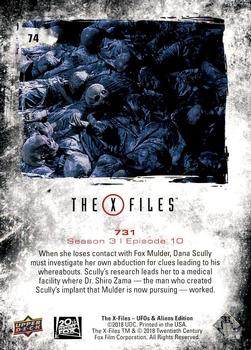 2019 Upper Deck The X-Files UFOs and Aliens Edition #74 731 Back
