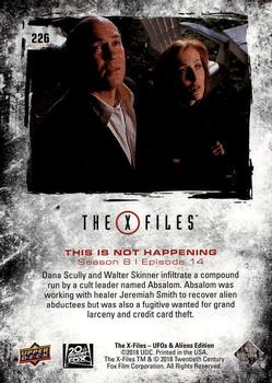 2019 Upper Deck The X-Files UFOs and Aliens Edition #226 This Is Not Happening Back