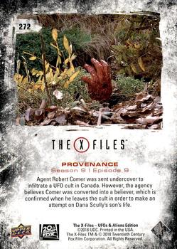 2019 Upper Deck The X-Files UFOs and Aliens Edition #272 Provenance Back
