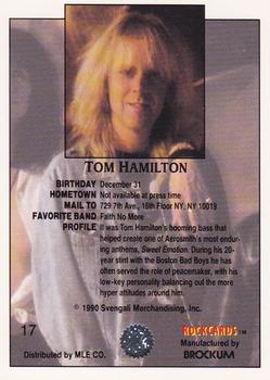 1991 Brockum Rock Cards - Promos #17 Tom Hamilton Back